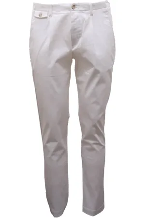 Paolo Pecora Uomo, Pantaloni, Bianco, S, new
