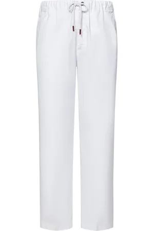 Kiton Uomo, Pantaloni, Bianco, XL, new