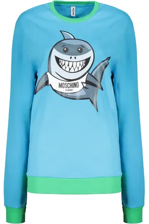 Moschino Donna, Felpe, Blu, M, new
