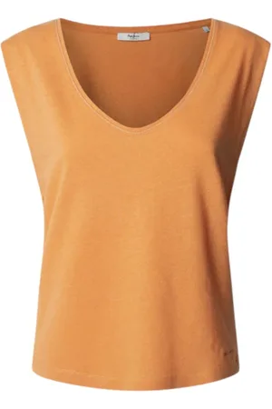 Pepe Jeans Donna, Top, Arancione, S, new