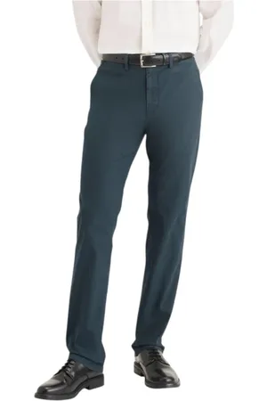 Dockers Uomo, Pantaloni, Blu, W34 L32, new