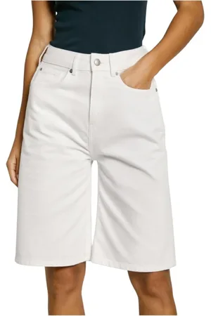 Pepe Jeans Donna, Pantaloncini, Bianco, W30, new