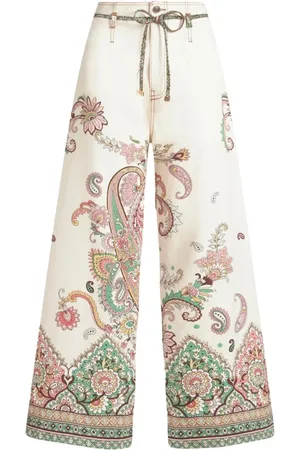Etro Donna, Pantaloni, Bianco, W28, new