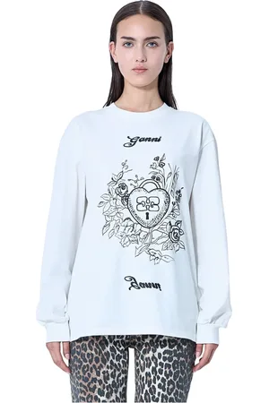 Ganni Donna, Top, Bianco, M, new
