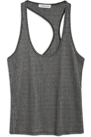 ANINE BING Donna, Top, Grigio, M, new