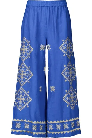 Greek Archaic Kori Donna, Pantaloni, Blu, S, new