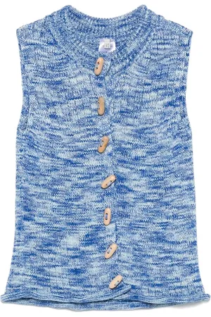 Baserange Donna, Top, Blu, XS, new