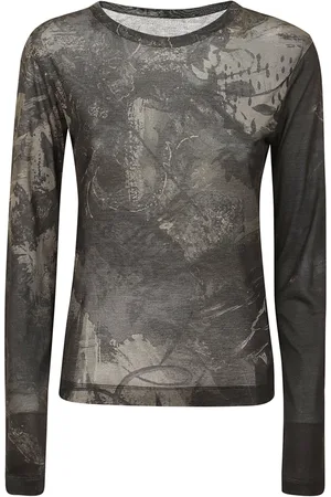 YOHJI YAMAMOTO Donna, Maglie, Marrone, M, new