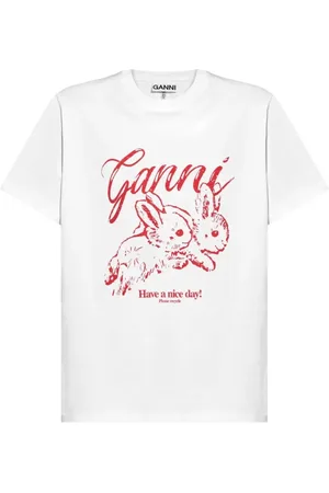 Ganni Donna, Top, Bianco, M, new
