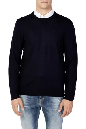 Armani Exchange Uomo, Maglie, Blu, M, new
