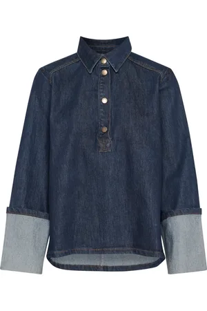 My Essential Wardrobe Donna, Camicette , Blu, 2Xl, new
