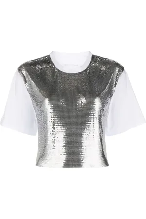 Paco rabanne Donna, Top, Grigio, S, new