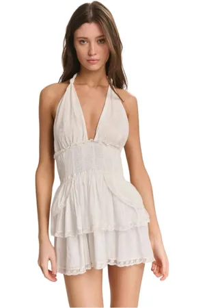 LOVESHACKFANCY Donna, Abiti, Bianco, M, new
