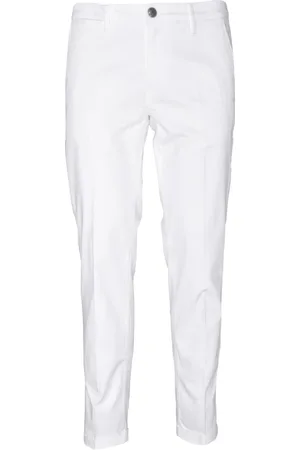 RE-HASH Uomo, Pantaloni, Bianco, W31, new