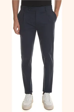 Berwich Uomo, Pantaloni, Blu, XL, new