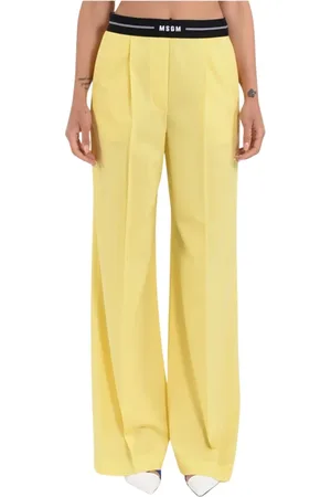 Msgm Donna, Pantaloni, Giallo, S, new