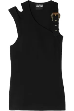 VERSACE Donna, Top, Nero, S, new