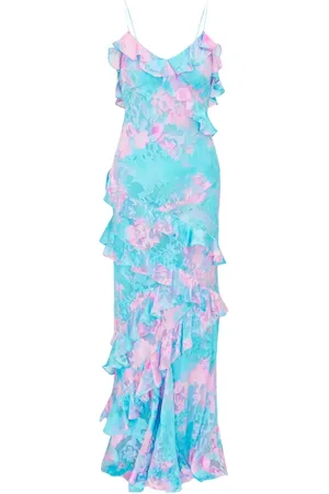 LOVESHACKFANCY Donna, Abiti, Blu, L, new