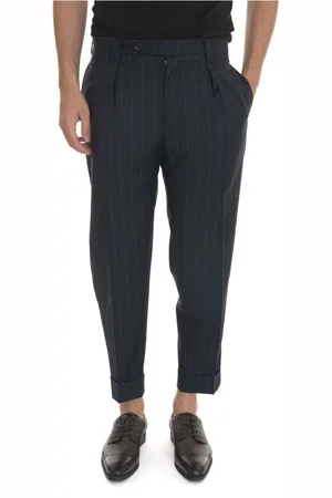 Berwich Uomo, Pantaloni, Blu, M, new