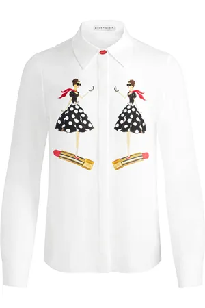ALICE+OLIVIA Donna, Camicette , Bianco, M, new