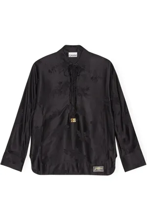 Ganni Donna, Camicette , Nero, L, new