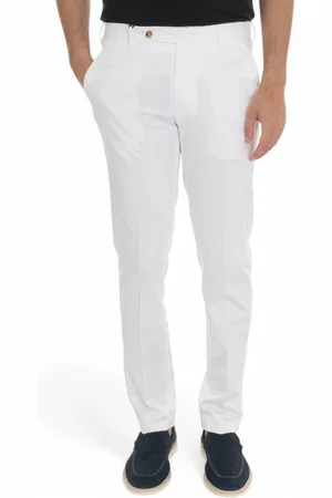Berwich Uomo, Pantaloni, Bianco, S, new