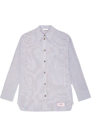 Ganni Donna, Camicette , Blu, S, new