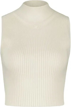 Courrèges Donna, Top, Bianco, S, new