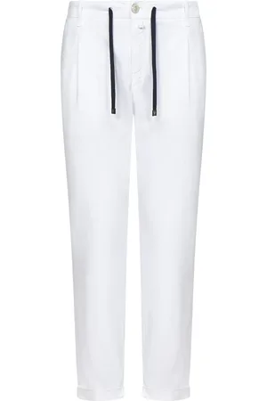 Hand Picked Uomo, Pantaloni, Bianco, W35, new