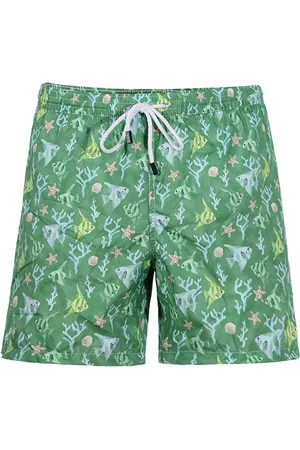 BARBA Uomo, Costumi da bagno, Verde, M, new