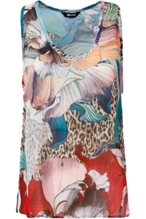 Roberto Cavalli Donna, Top, Multicolore, S, new