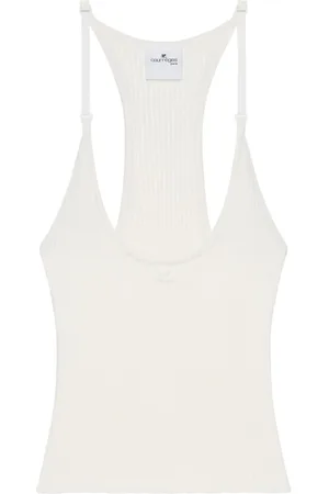 Courrèges Donna, Top, Bianco, L, new