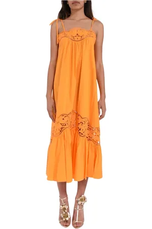 Twin-Set Donna, Abiti, Arancione, L, new