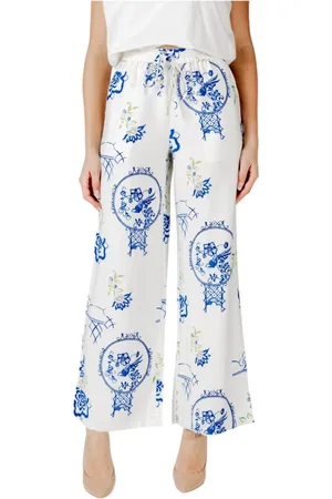 Ichi Donna, Pantaloni, Bianco, M, new