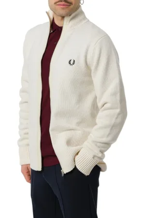 Fred Perry Uomo, Maglie, Bianco, M, new