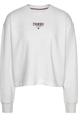 Tommy Hilfiger Donna, Felpe, Bianco, XS, new