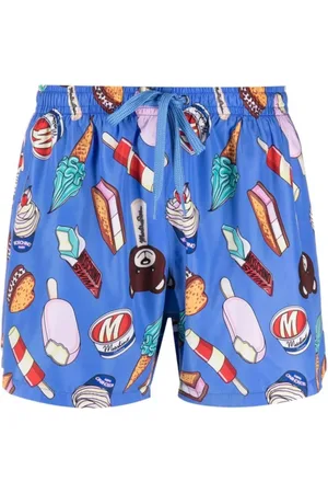 Moschino Uomo, Costumi da bagno, Blu, M, new