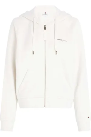 Tommy Hilfiger Donna, Felpe, Bianco, M, new