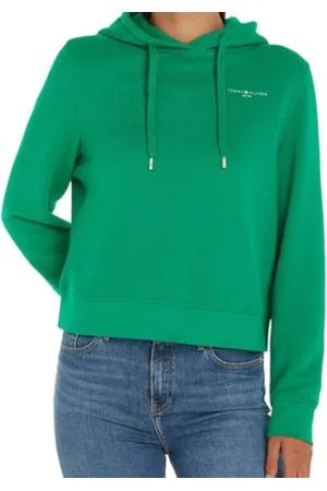 Tommy Hilfiger Donna, Felpe, Verde, XL, new