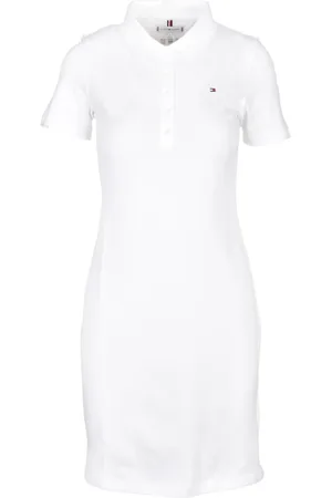 Tommy Hilfiger Donna, Abiti, Bianco, L, new
