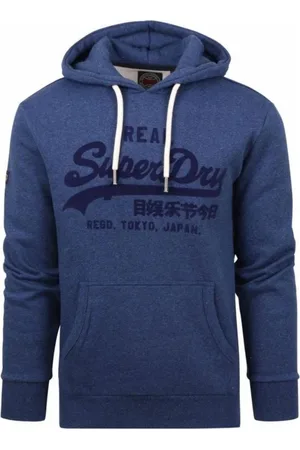 Superdry Uomo, Felpe, Blu, S, new