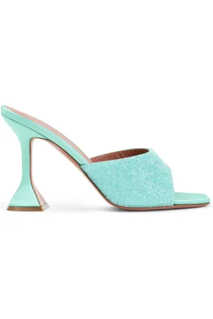 Amina Muaddi Donna, Scarpe, Verde, 36 EU, new