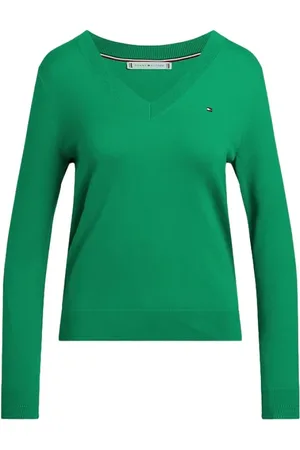 Tommy Hilfiger Donna, Maglie, Verde, M, new