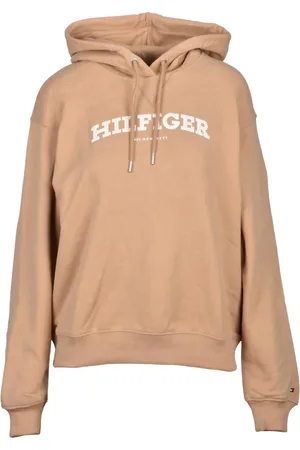 Tommy Hilfiger Donna, Felpe, Marrone, L, new