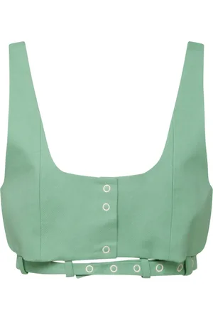 Ganni Donna, Top, Verde, S, new