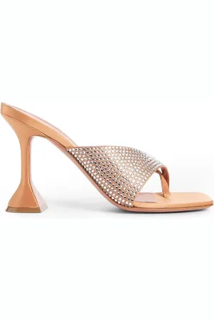 Amina Muaddi Donna, Scarpe, Arancione, 37 EU, new
