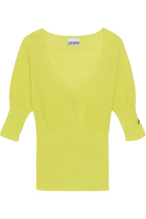 Ganni Donna, Maglie, Giallo, XS, new