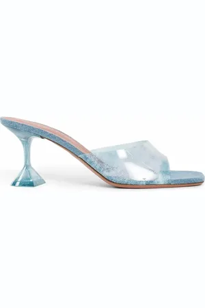 Amina Muaddi Donna, Scarpe, Blu, 39 1/2 EU, new