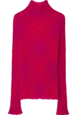 Burberry Donna, Maglie, Rosso, M, new