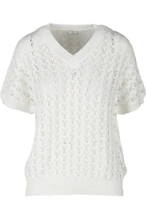 ELEVENTY Donna, Maglie, Bianco, L, new